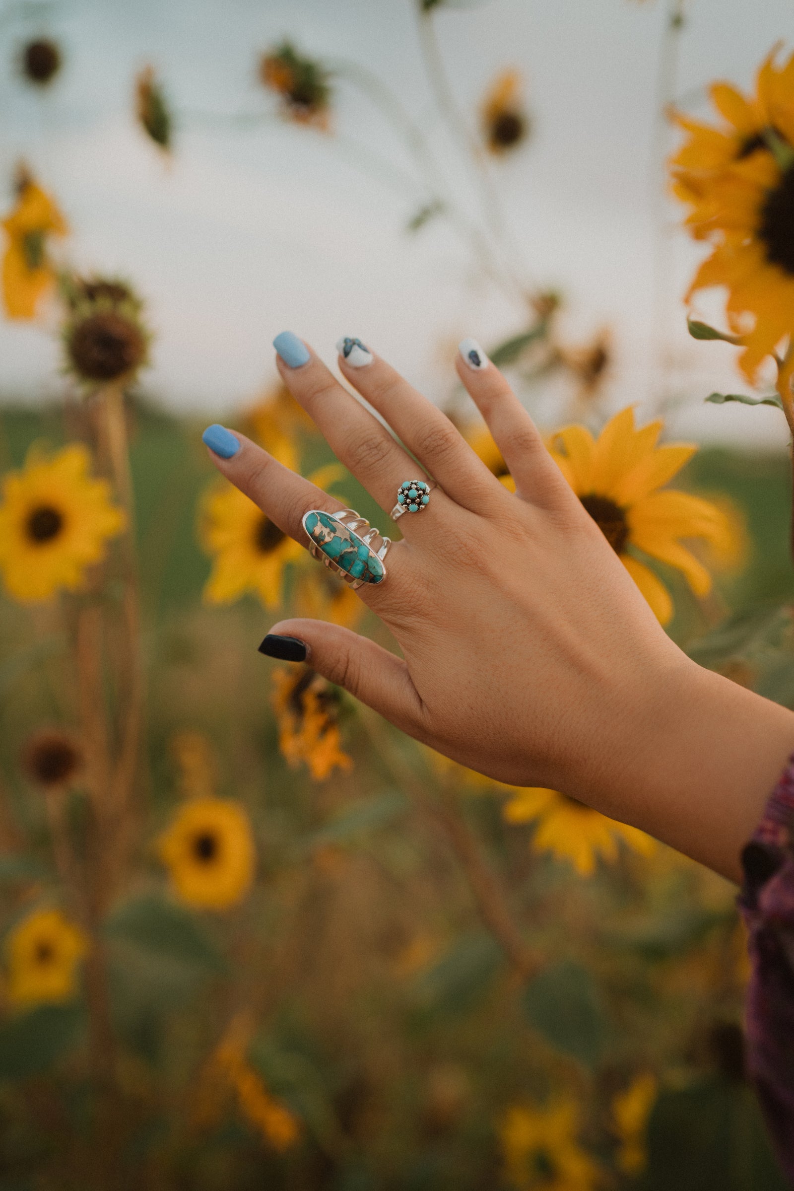 Cheyenne Ring | Blue Copper Turquoise - FINAL SALE