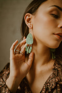 Capri Earrings | Green -FINAL SALE