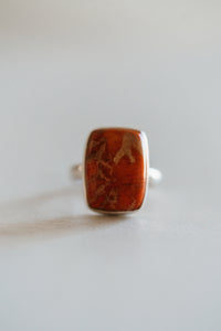 Blossom Ring | Red Agate