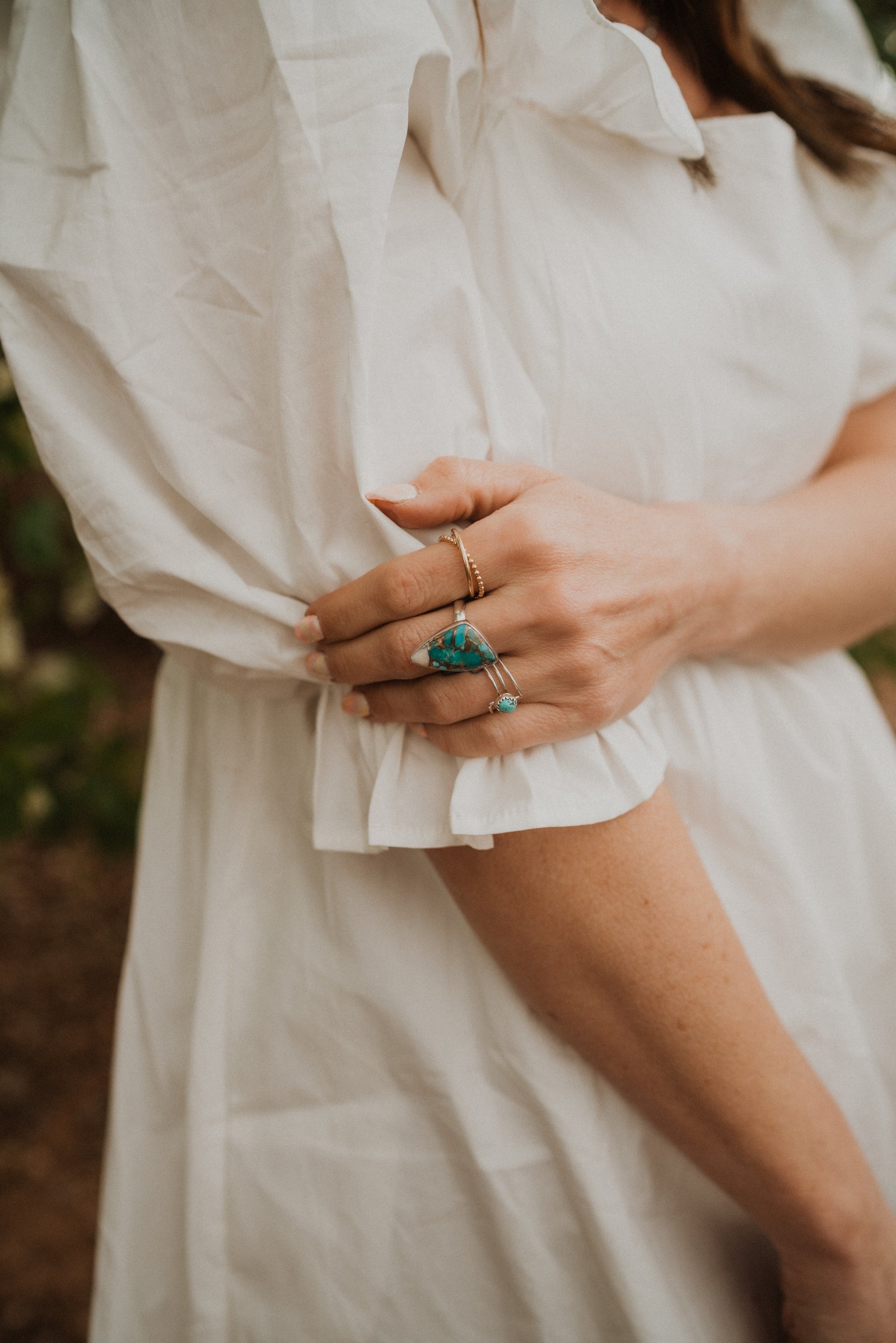Sunny Ring | Spiny Oyster Turquoise - FINAL SALE