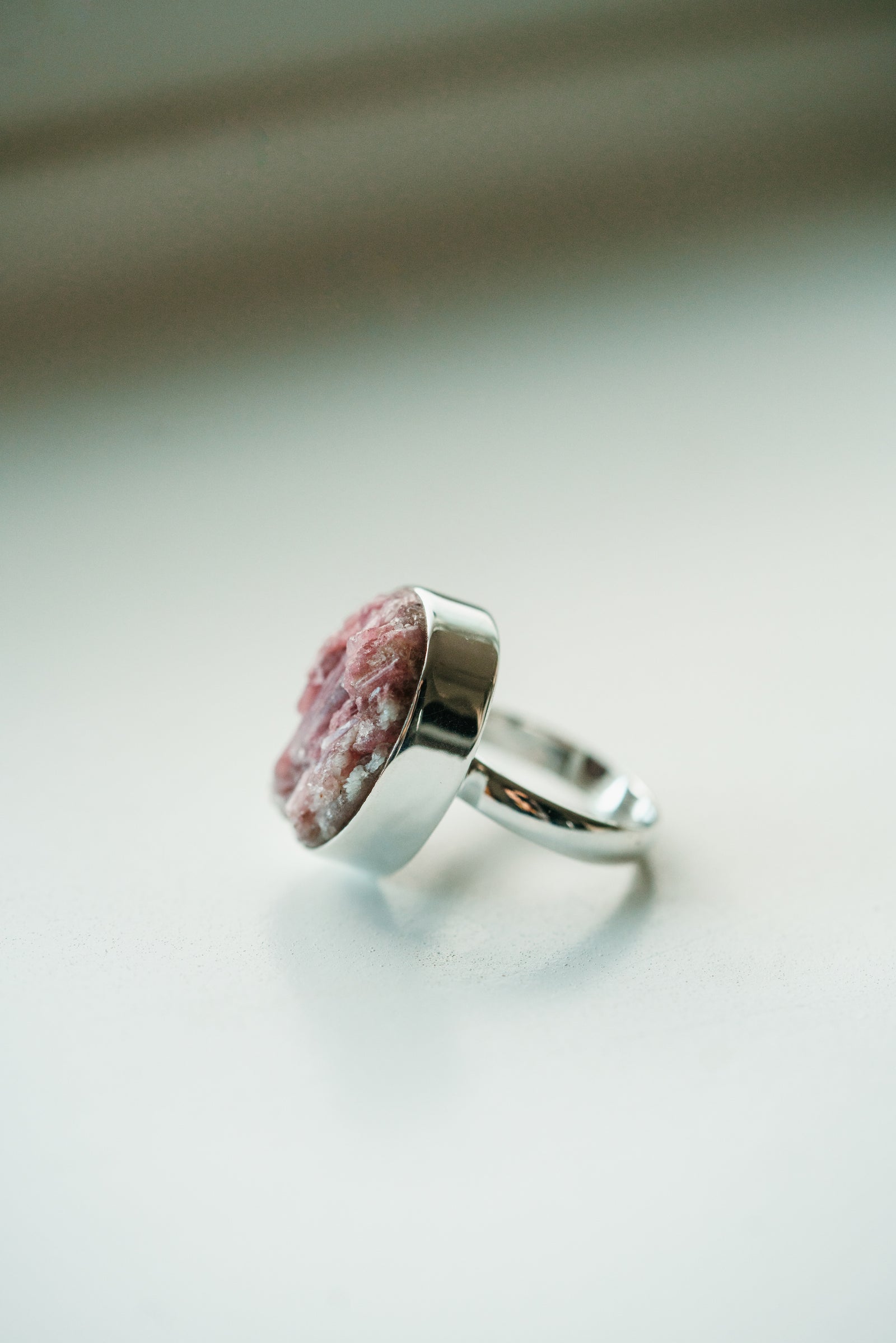 Britty Ring | Oval | Pink Tourmaline Quartz