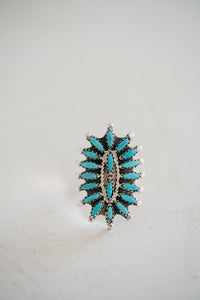 Josie Ring | Small | Turquoise - FINAL SALE