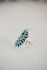 Josie Ring | Small | Turquoise - FINAL SALE