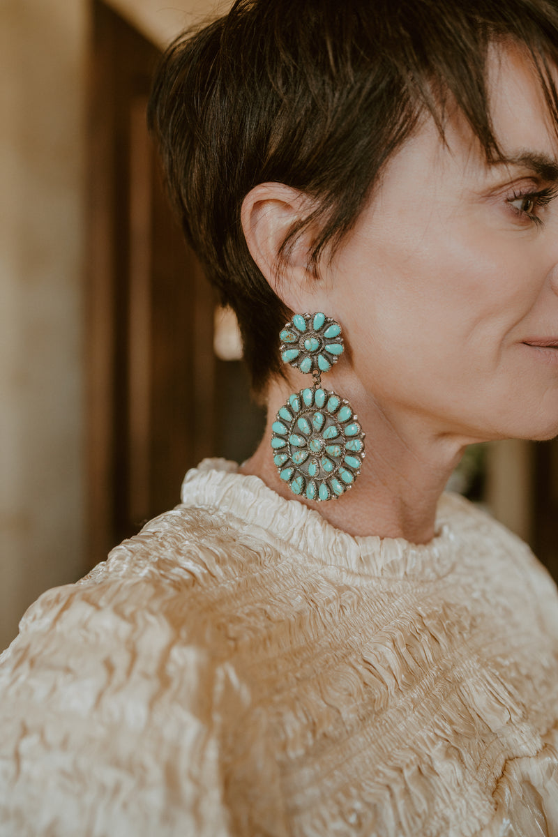 Large Cass Earrings | Turquoise