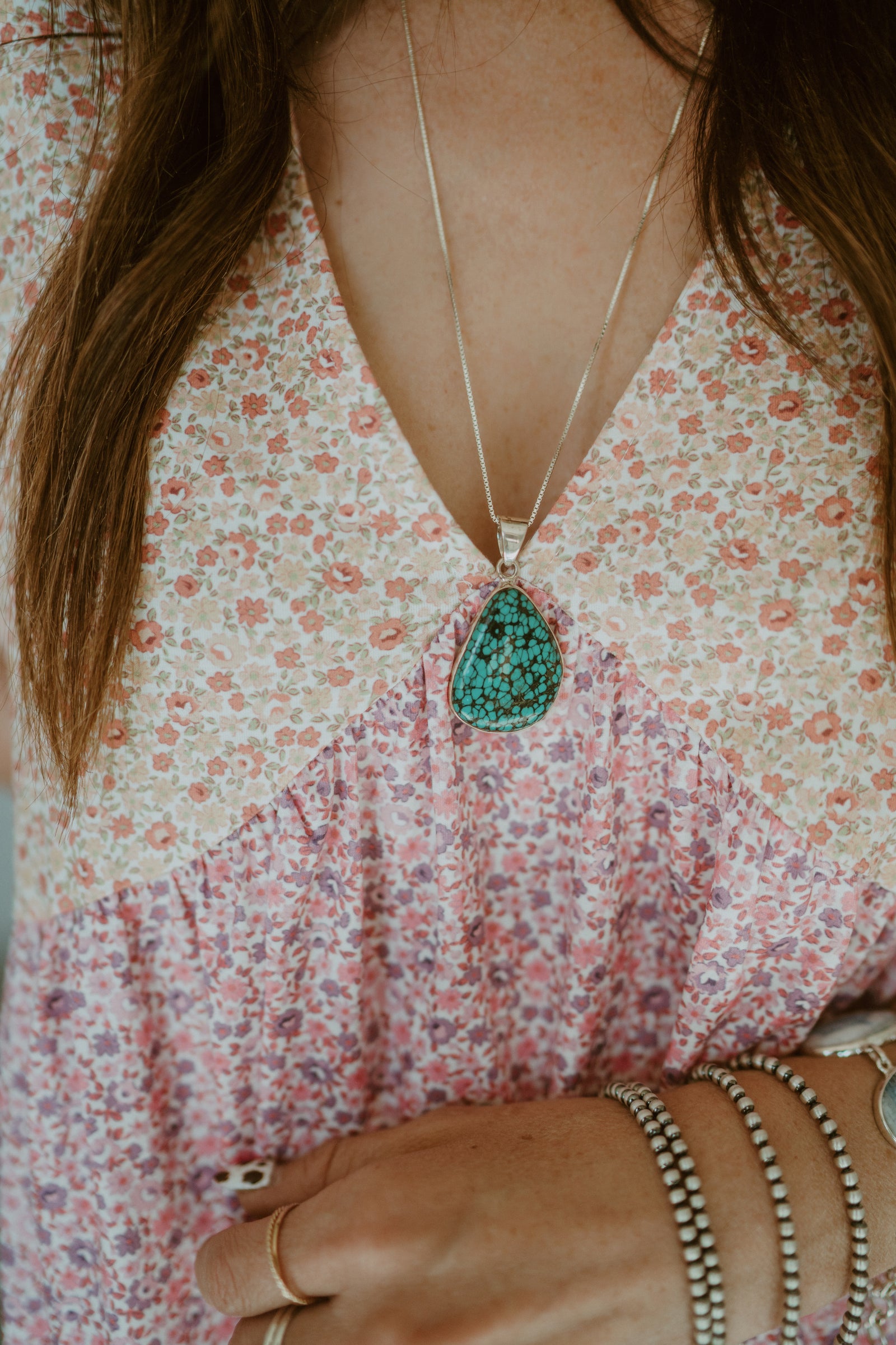 Bev Necklace | Tibetan Turquoise