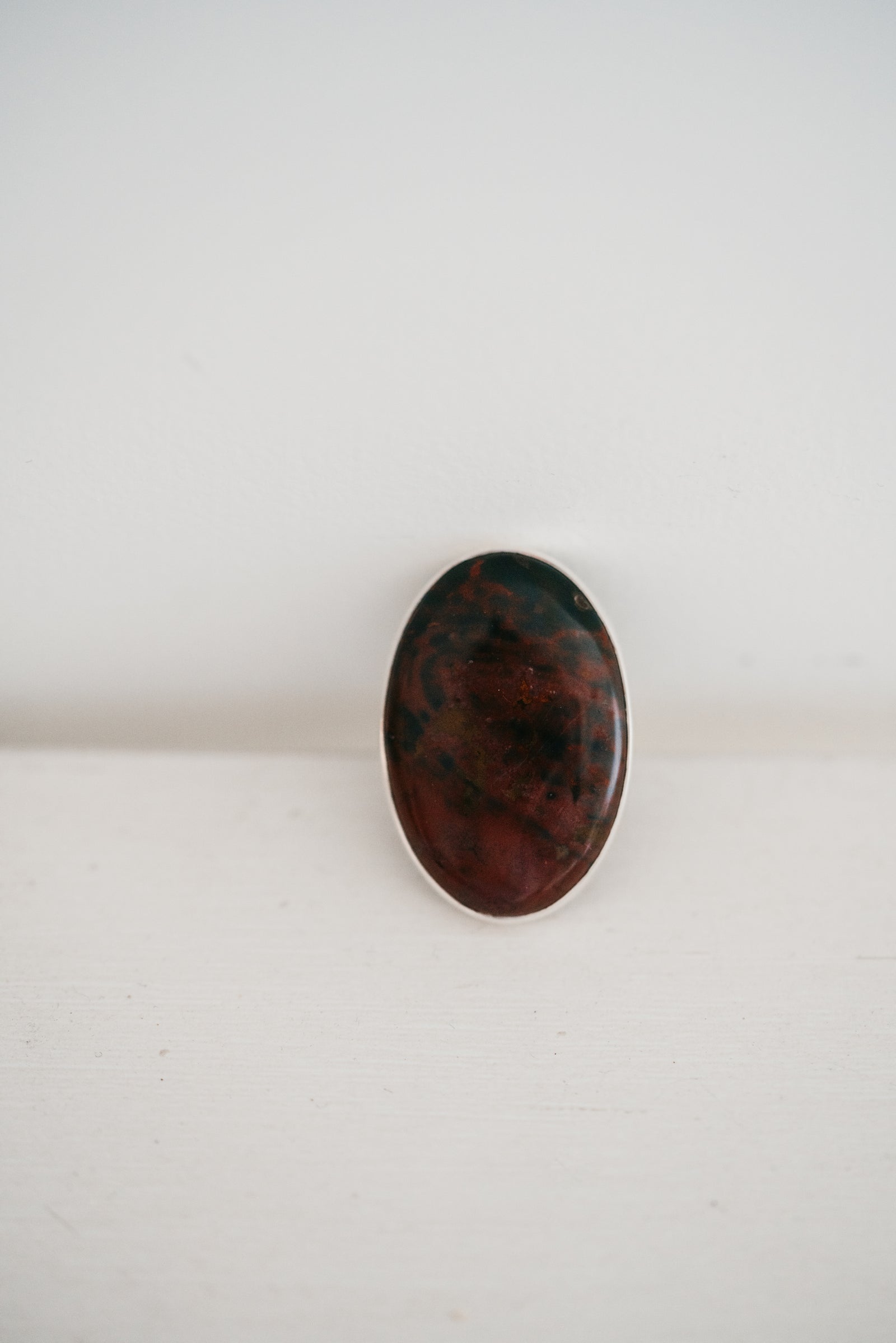 Velvette Ring | Oval | Blood Stone - FINAL SALE