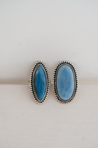 Jasmine Ring | Large | Blue Opal
