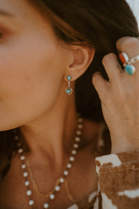 Heart Earrings | Turquoise