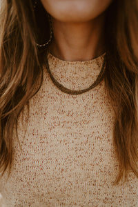 Shayna Necklace | Dusty Brown