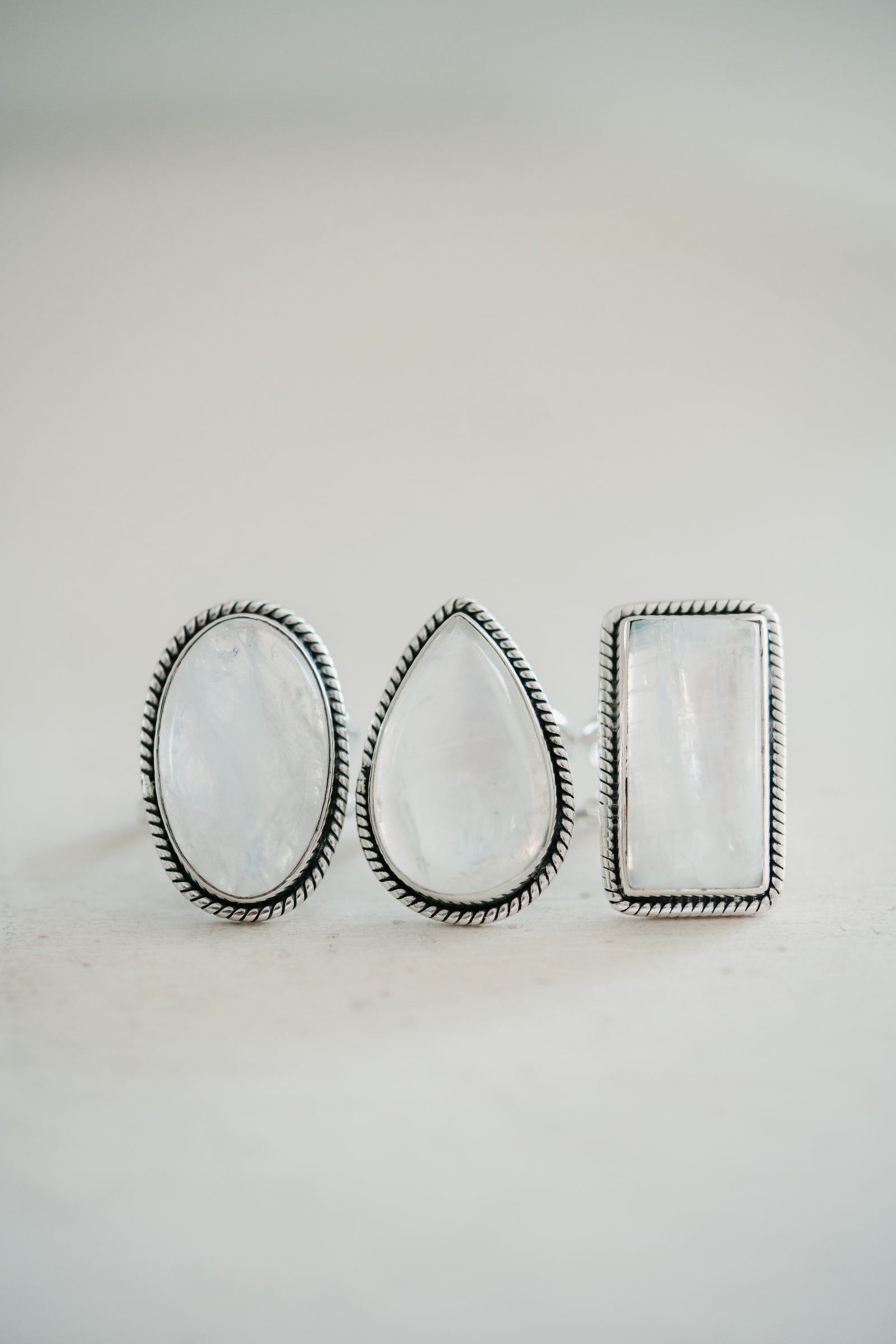 Teagan Ring | #2 | Rainbow Moonstone