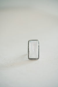 Teagan Ring | #2 | Rainbow Moonstone