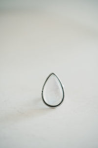 Teagan Ring | #2 | Rainbow Moonstone