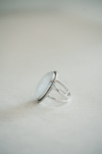 Teagan Ring | #2 | Rainbow Moonstone