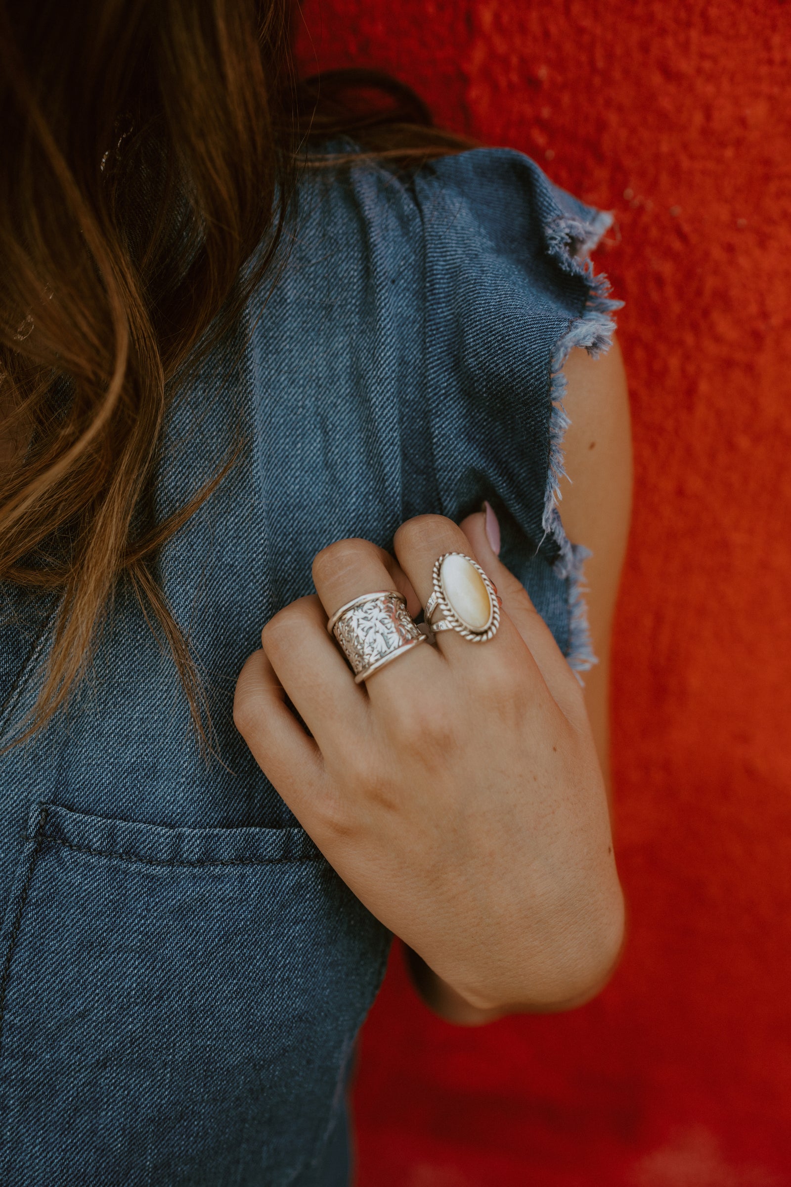 Emmie Ring | Yellow Mother of Pearl