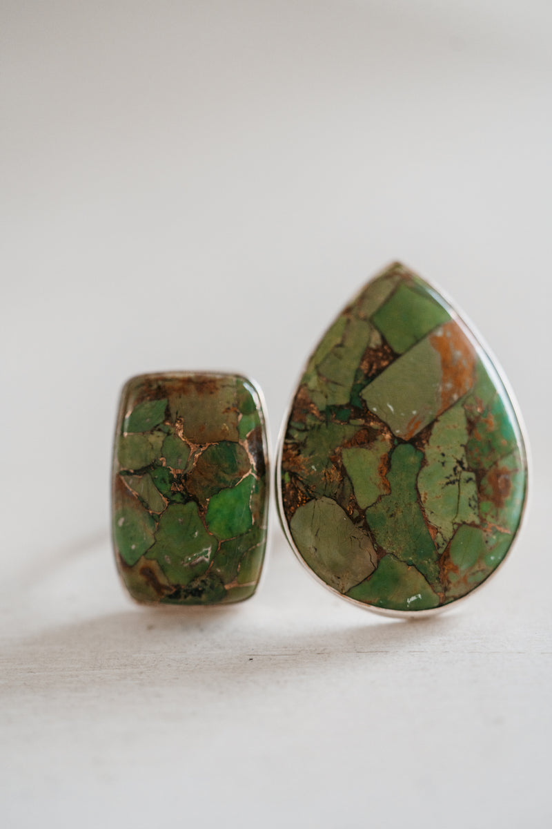 Sylvie Ring | #2 | Green Copper Turquoise