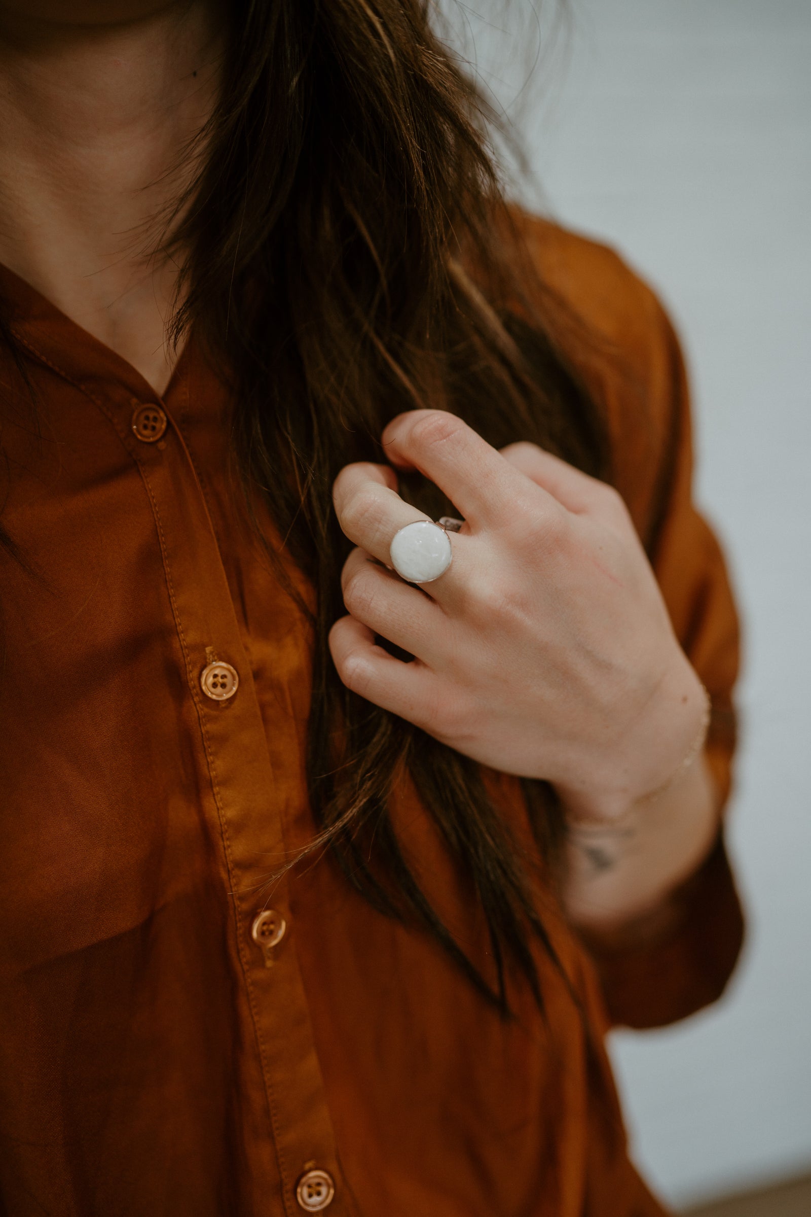 Gentry Ring | Small | Scolecite - FINAL SALE