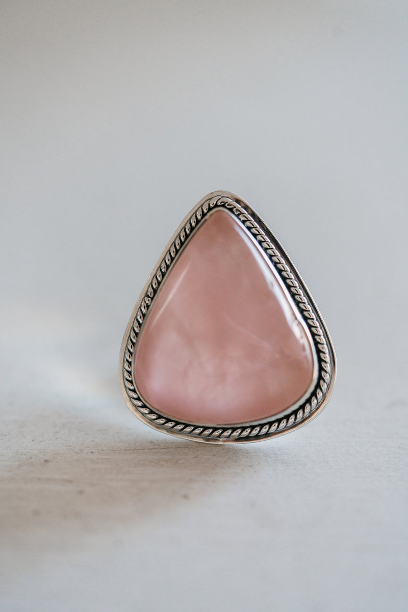 Teagan Ring | Rose Quartz