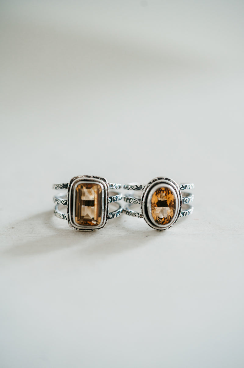 Irena Ring | Gold Citrine