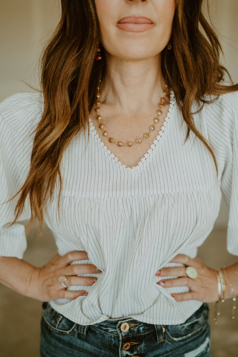 Mini Mauve Necklace