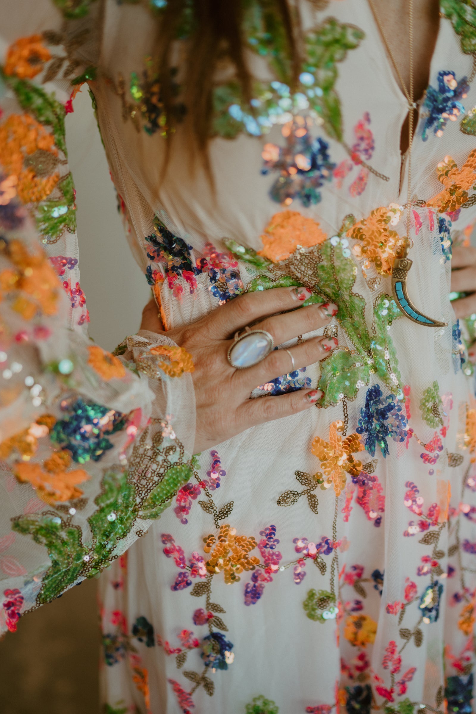 Teagan Ring | #2 | Rainbow Moonstone