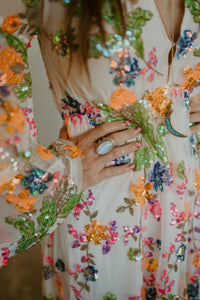 Teagan Ring | #2 | Rainbow Moonstone