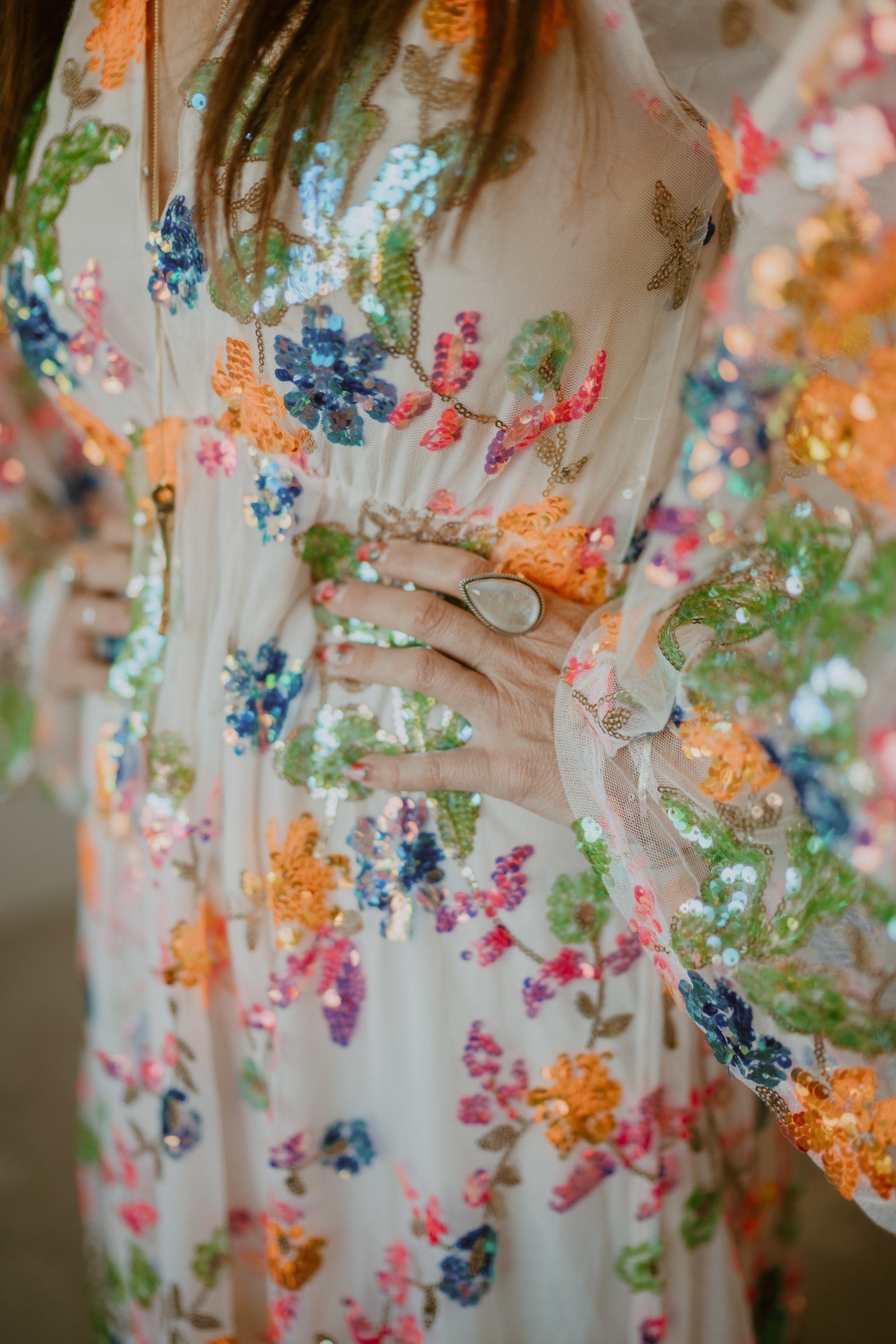 Teagan Ring | #2 | Rainbow Moonstone