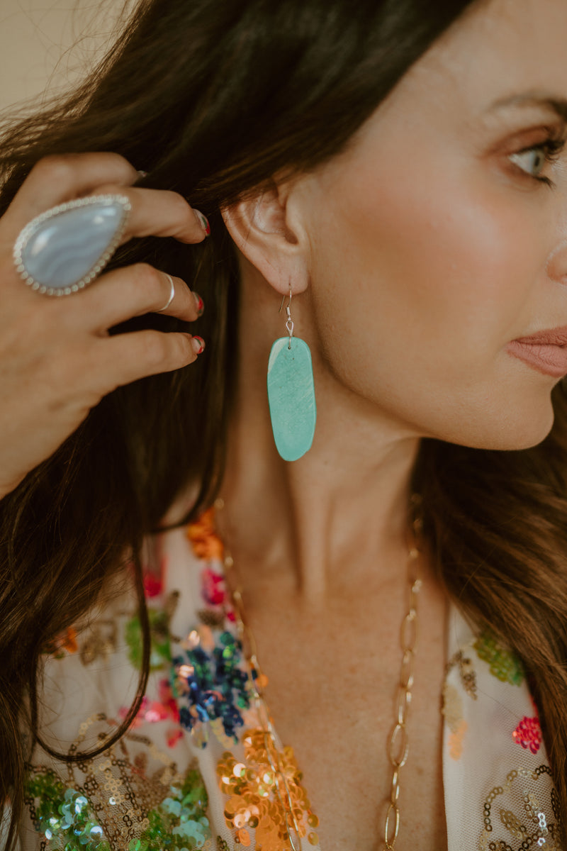 Evangeline Earrings | #7 | Turquoise