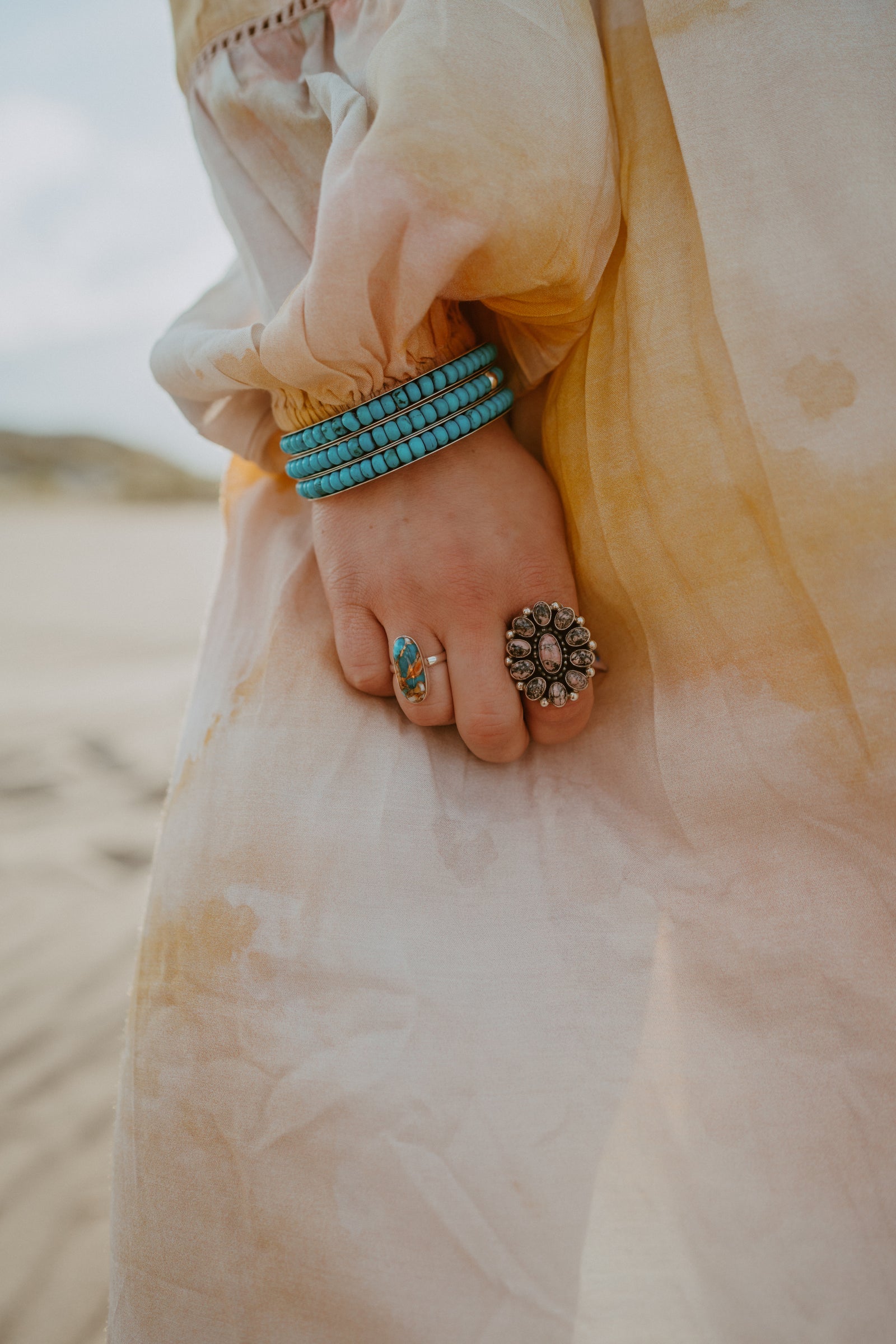 Sunny Ring | Spiny Oyster Turquoise - FINAL SALE