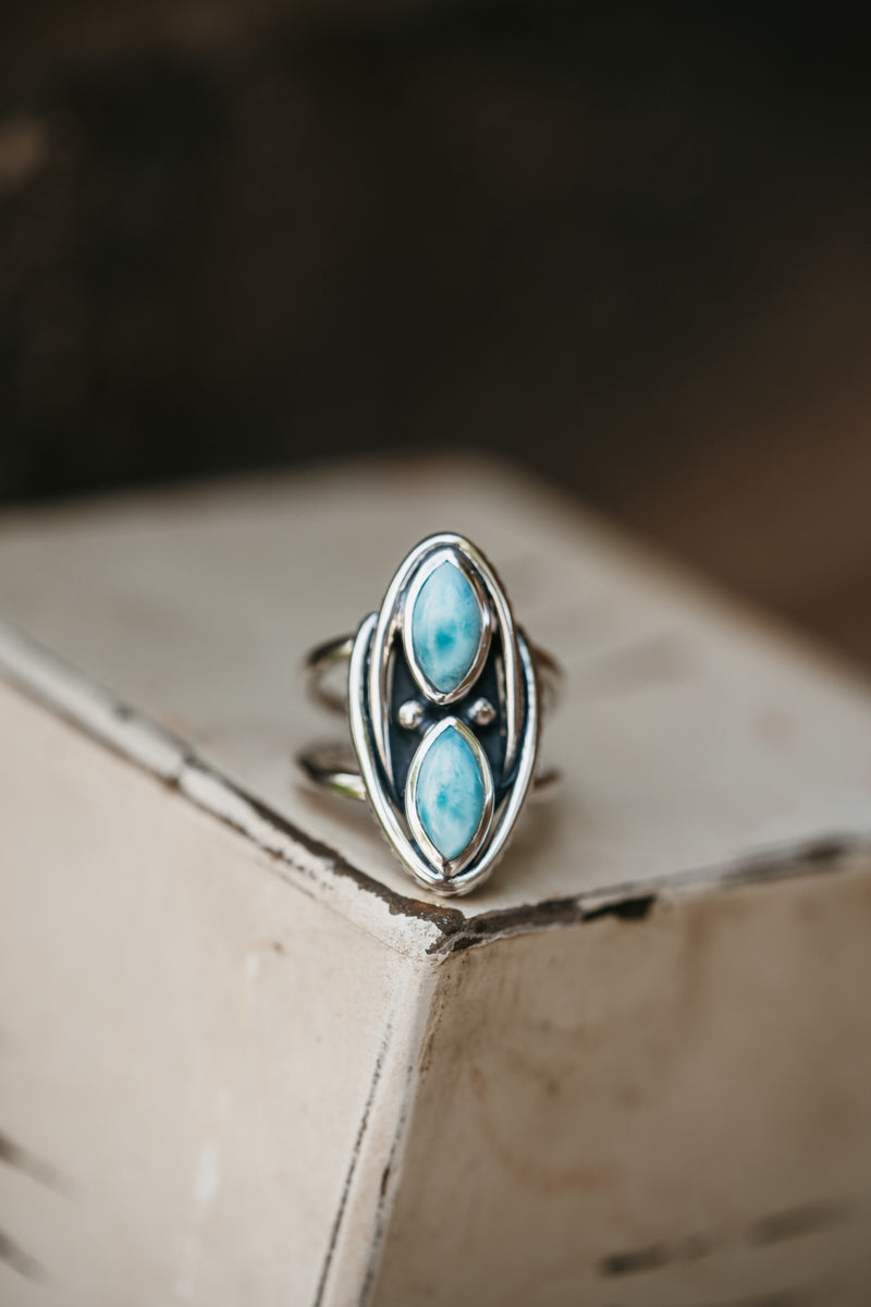 Juney Ring | Larimar