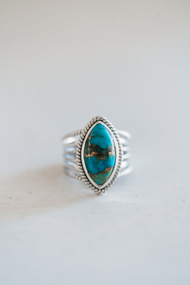 Harlow Ring | Blue Copper Turquoise