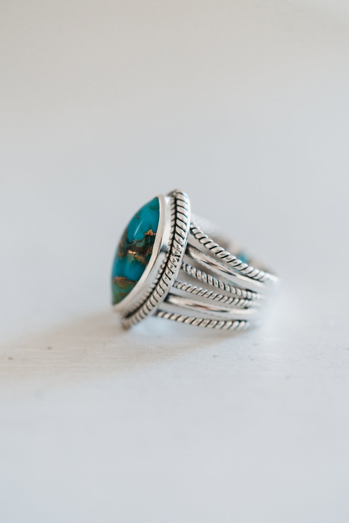 Harlow Ring | Blue Copper Turquoise