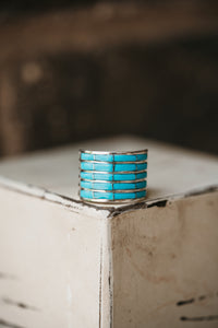 5 Bar Ring | Turquoise - FINAL SALE