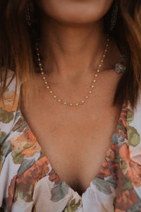 Violet Necklace | Small Pearl