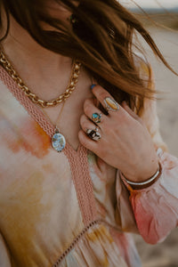 Hazel Ring | Yellow Mother of Pearl - FINAL SALE