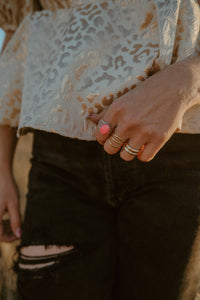 Crosby Ring | Pink Opal