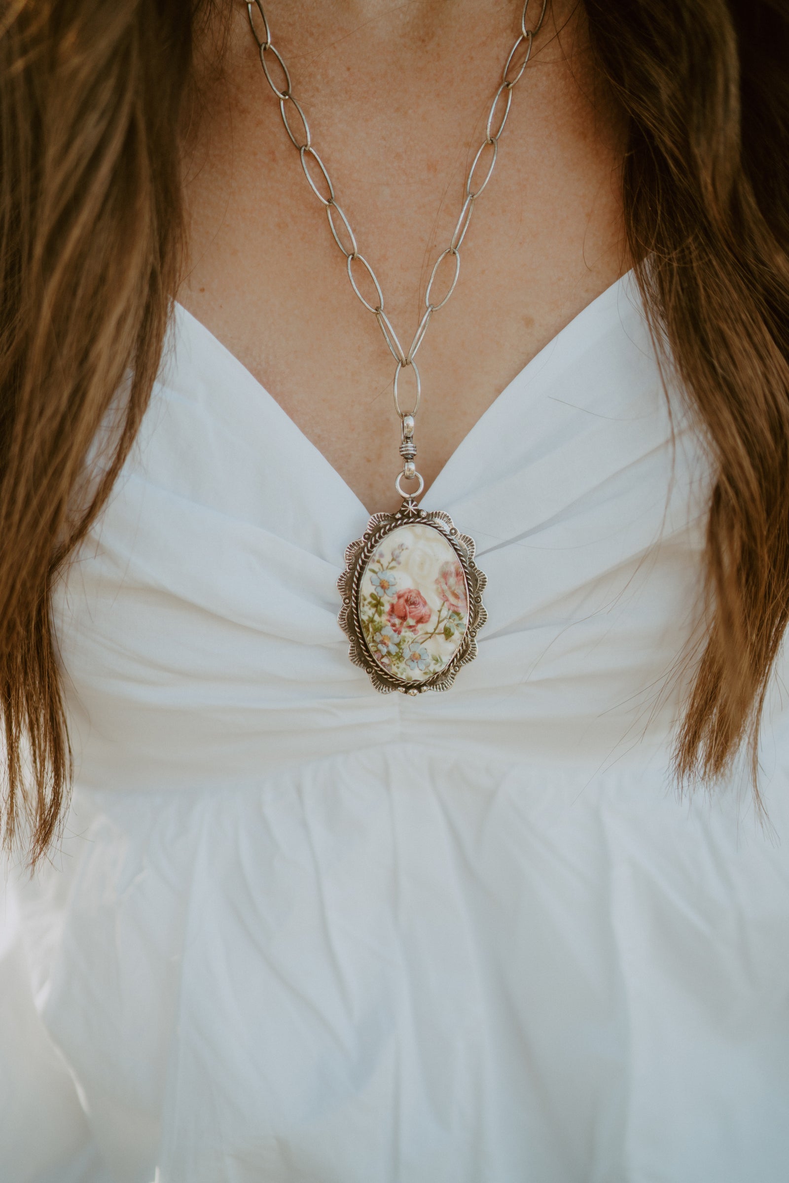 Old Time Floral Necklace