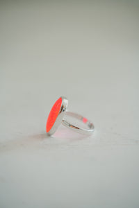 Steeley Ring | Oval | Pink Opal
