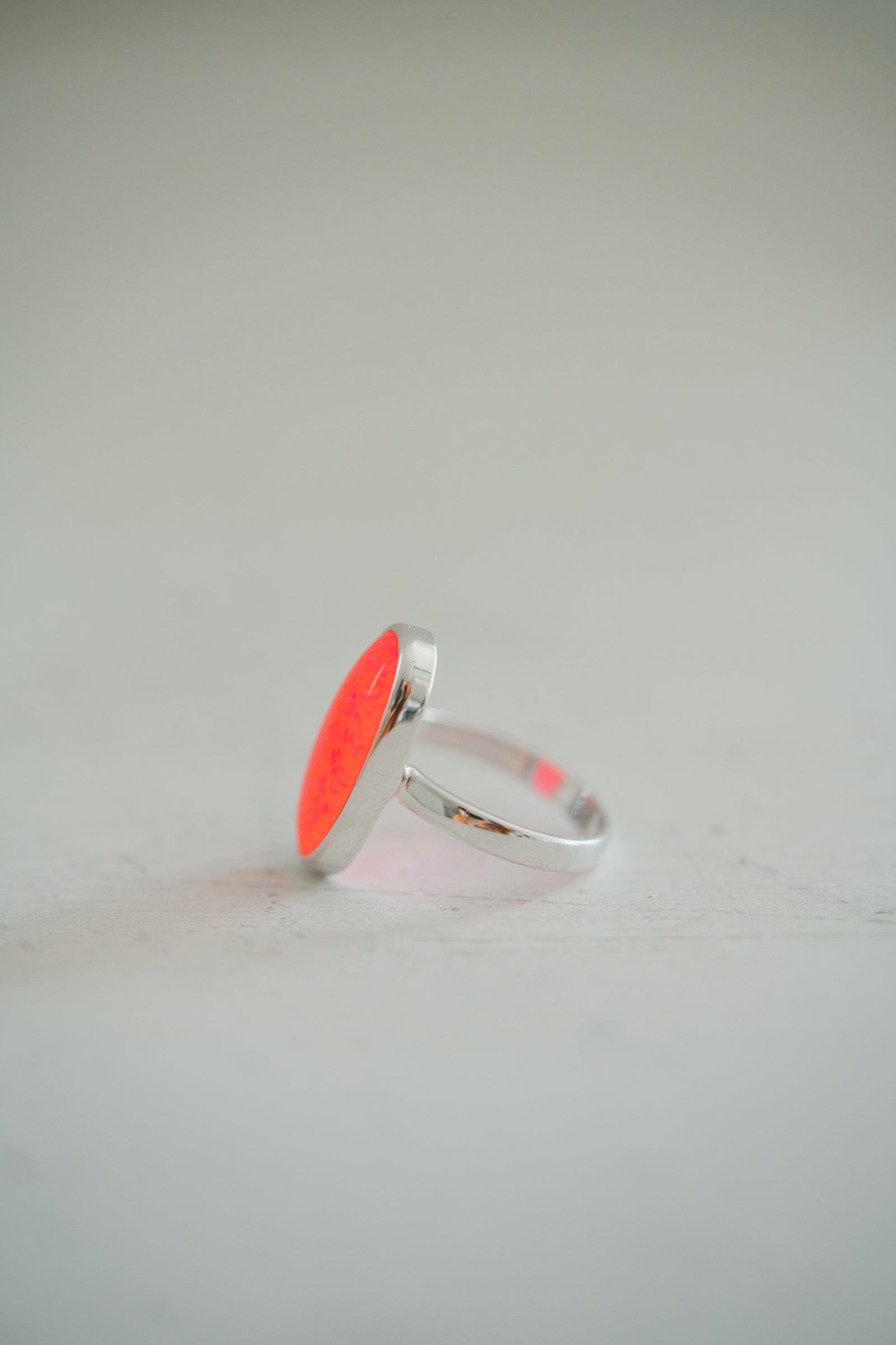 Steeley Ring | Oval | Pink Opal