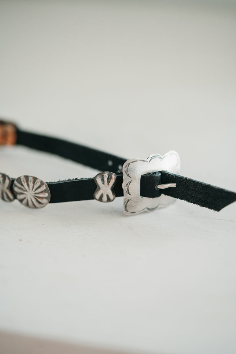 Leather Concho Bracelet - FINAL SALE