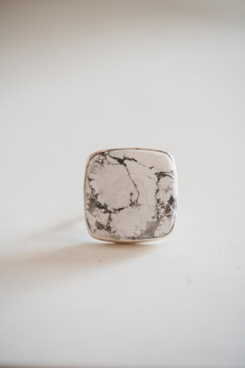 Lindsay Ring | #1 | Howlite