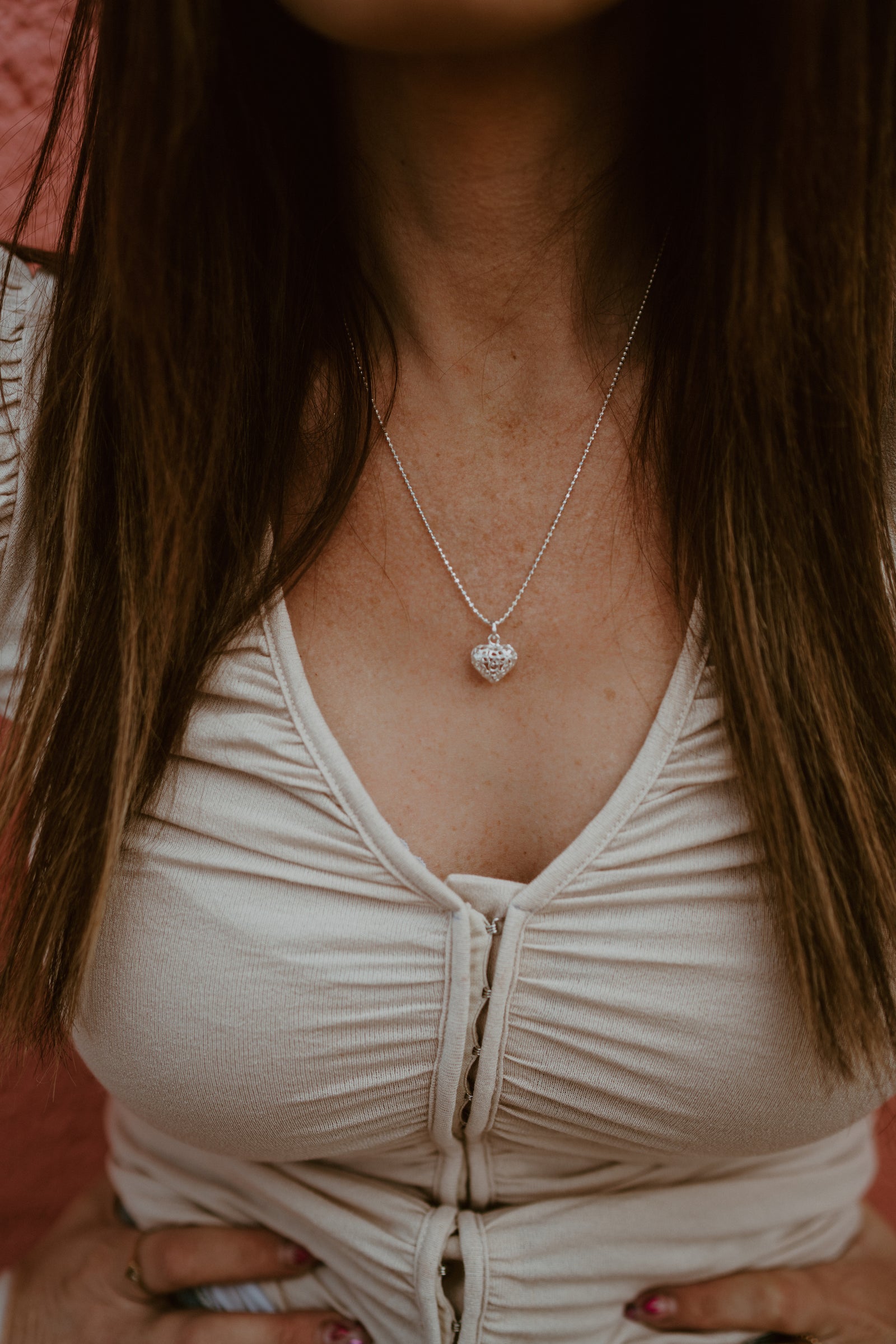 Silver Heart Necklace - FINAL SALE