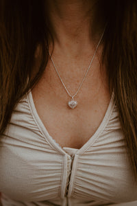 Silver Heart Necklace - FINAL SALE
