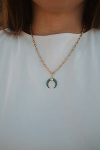 Crescent Necklace | Turquoise