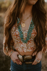 Bonzai Necklace| Turquoise Chippy - FINAL SALE