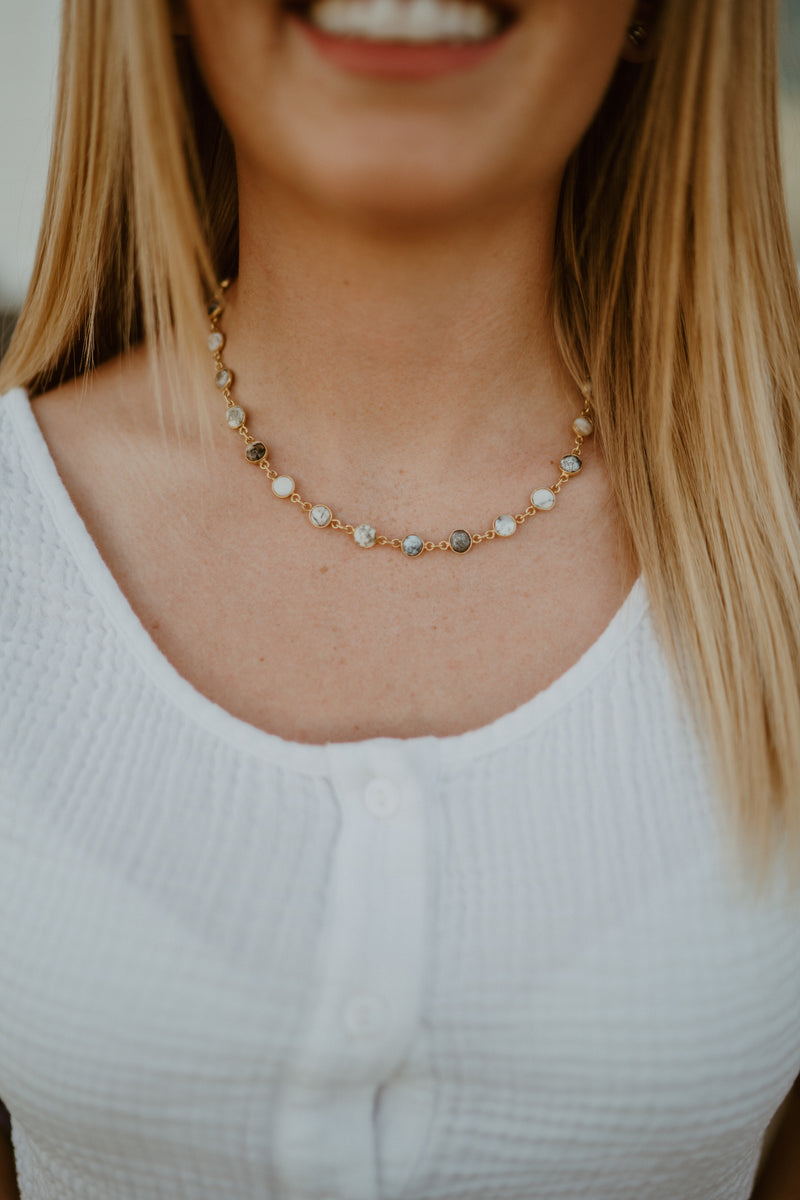 Small Jan Necklace | Dendritic Opal