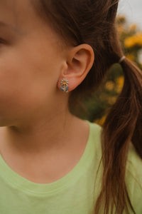 Opal Daisy Earrings
