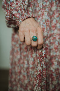 Heidi Ring | Blue Copper Turquoise - FINAL SALE