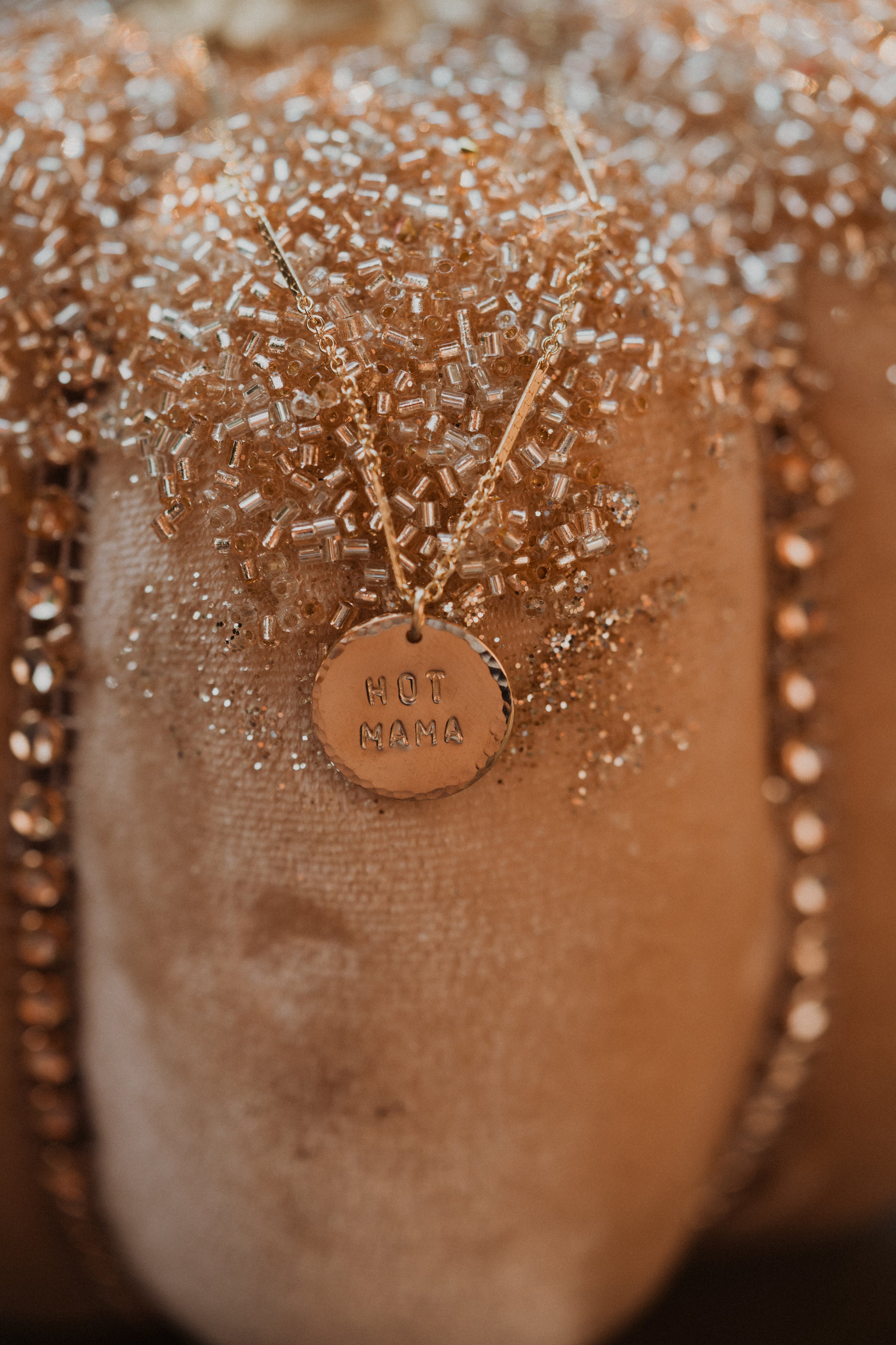 Hot Mama Gold Coin Necklace