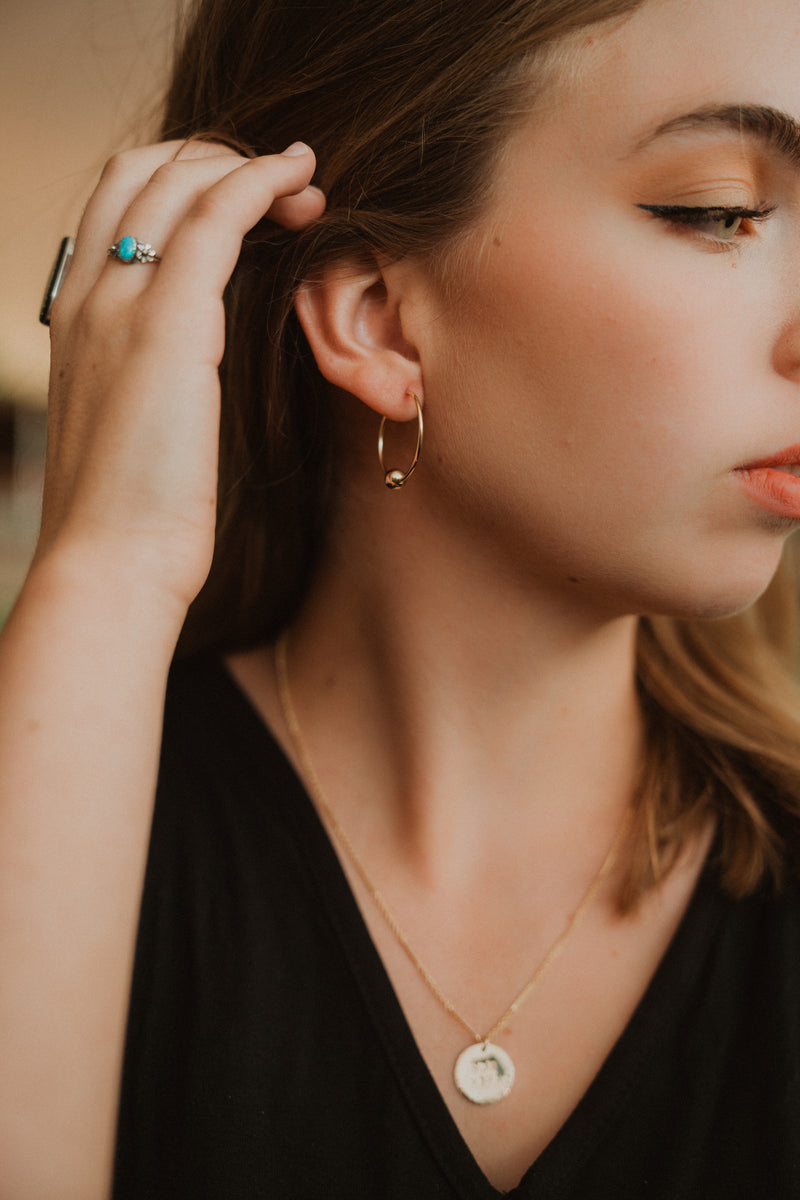 Gold Filled Medium Hoops