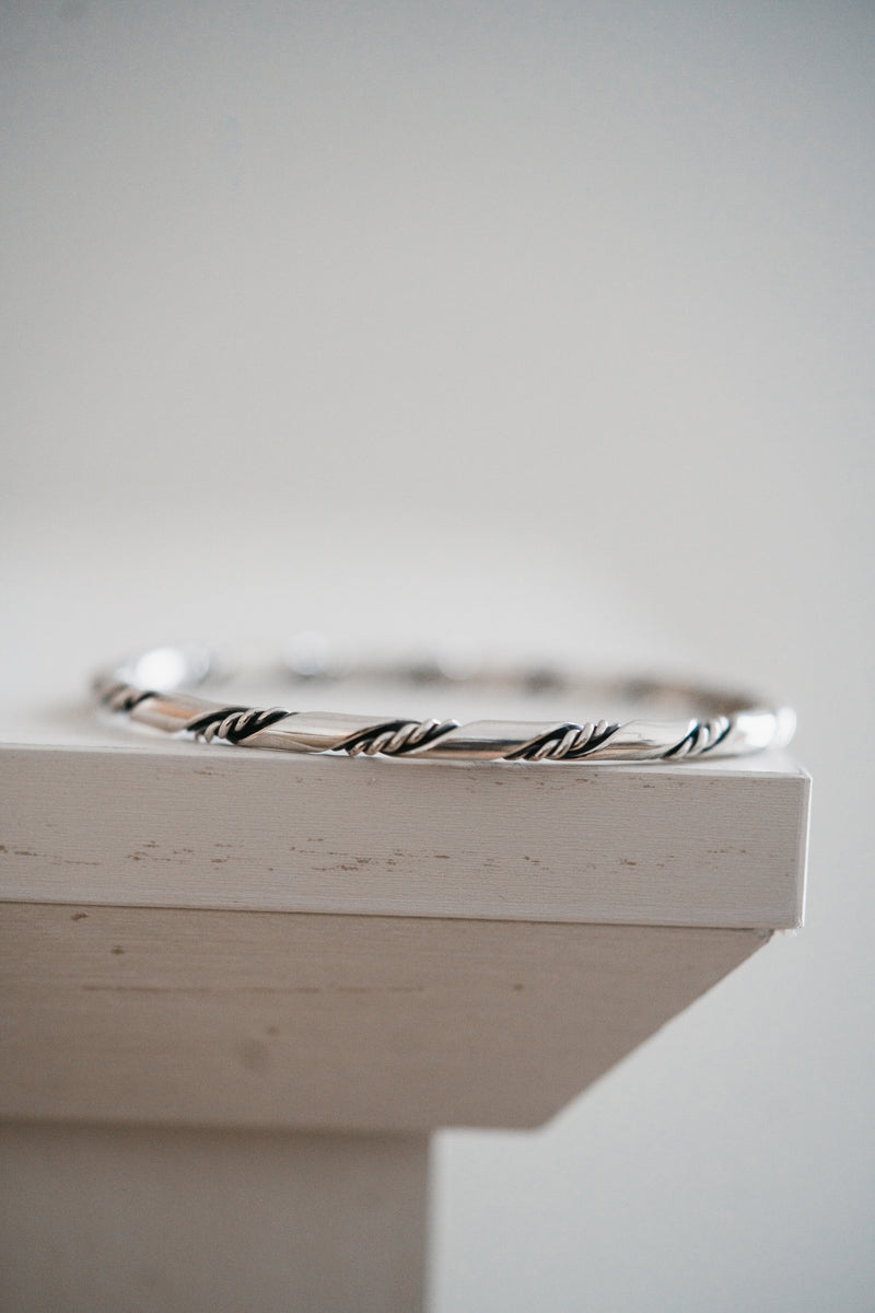 Twisted Silver Cuff